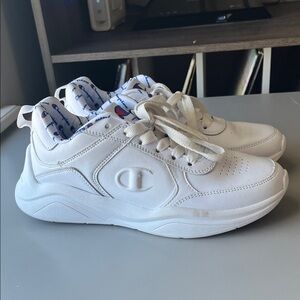Champion White and Blue Sneakers size 7.5